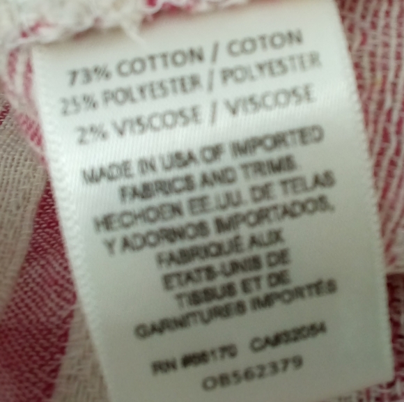 Anthropologie Saturday Sunday Aita Deep Pink Cream Embroidery L Cotton Blend - Picture 13 of 14